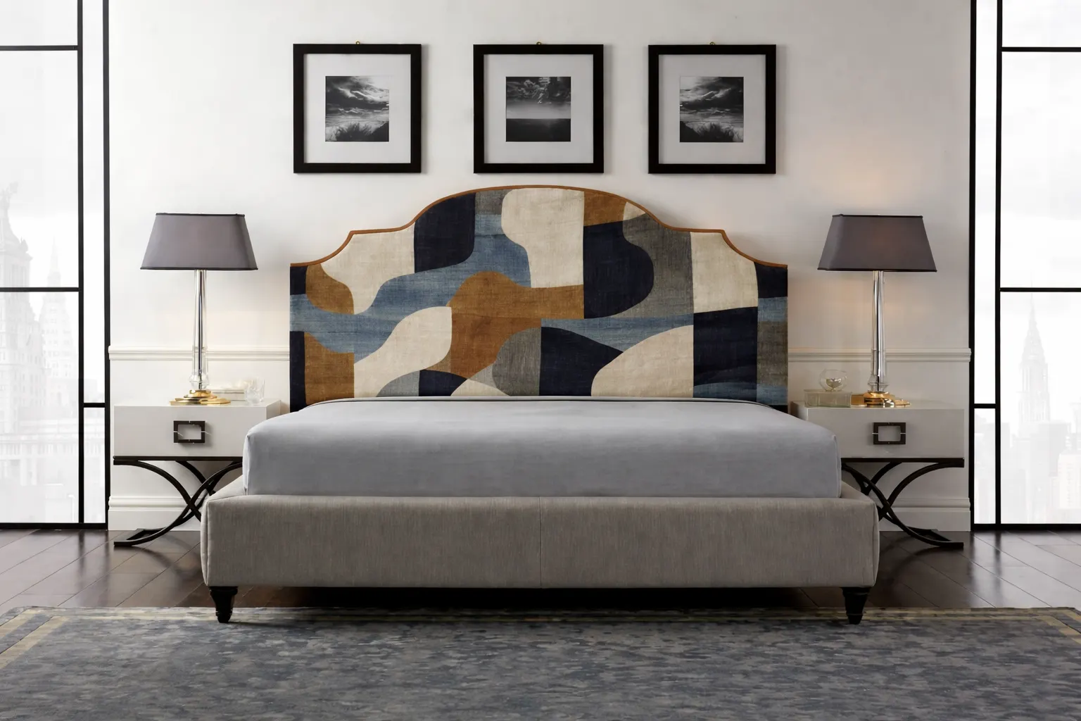 Testiera letto, finitura Tessuto jacquard